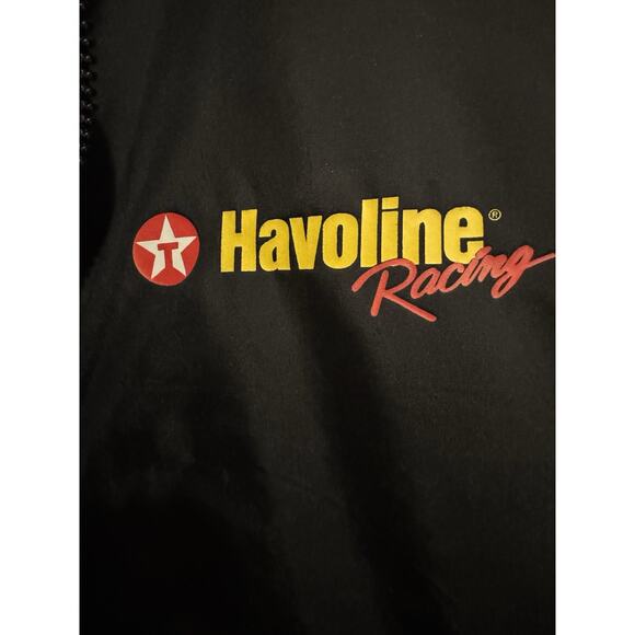 Vintage Swingster Texas Havoline Racing Hooded Jacket Travel Windbreaker Rare LG - Picture 4 of 12